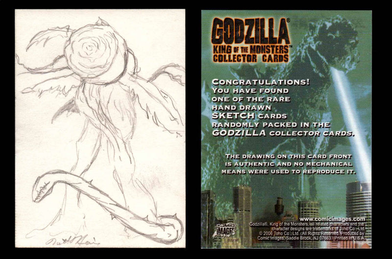 GODZILLA: KING OF THE MONSTERS Artist Sketch Trading Card You Pick Singles #24 Biollante by Matt Harris  - TvMovieCards.com