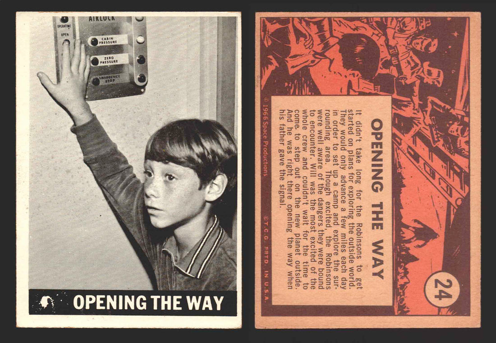 1966 Lost In Space Topps Vintage Trading Card #1-55 You Pick Singles #	 24   Opening The Way  - TvMovieCards.com