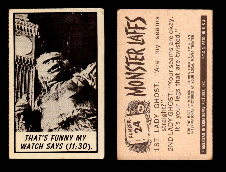 1966 Monster Laffs Midgee Vintage Trading Card You Pick Singles #1-108 Horror #24  - TvMovieCards.com