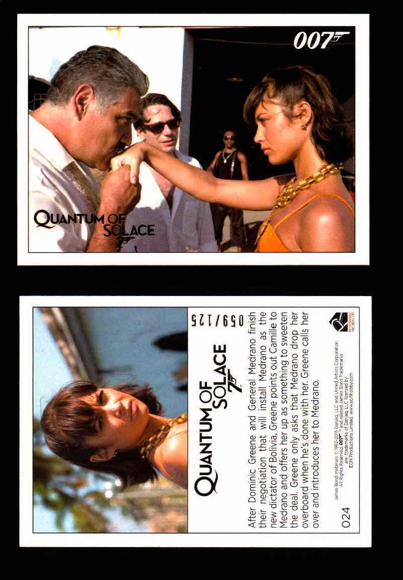 James Bond Archives Quantum of Solace Gold Parallel You Pick Single Cards #1-90 #24  - TvMovieCards.com