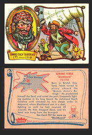 1961 Pirates Bold Vintage Trading Cards You Pick Singles #1-#66 Fleer 24   Edward Teach "Blackbeard"  - TvMovieCards.com