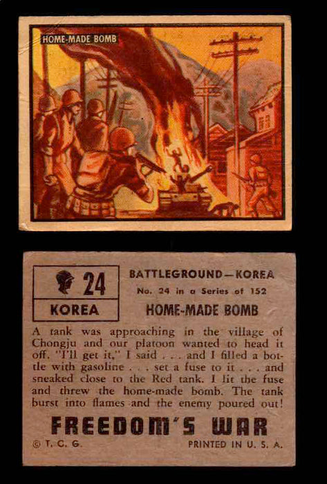 1950 Freedom's War Korea Topps Vintage Trading Cards You Pick Singles #1-100 #24  - TvMovieCards.com