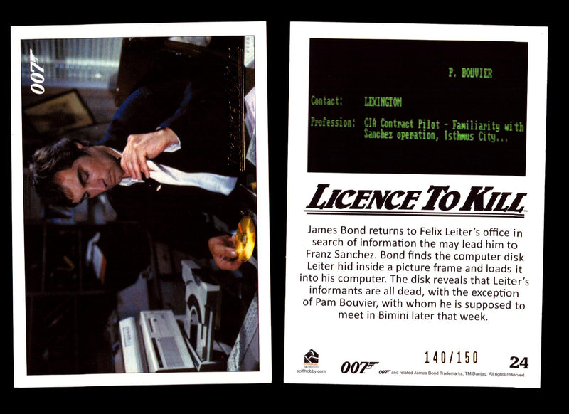 James Bond Classics 2016 Licence To Kill Gold Foil Parallel Card You Pick Single #24  - TvMovieCards.com