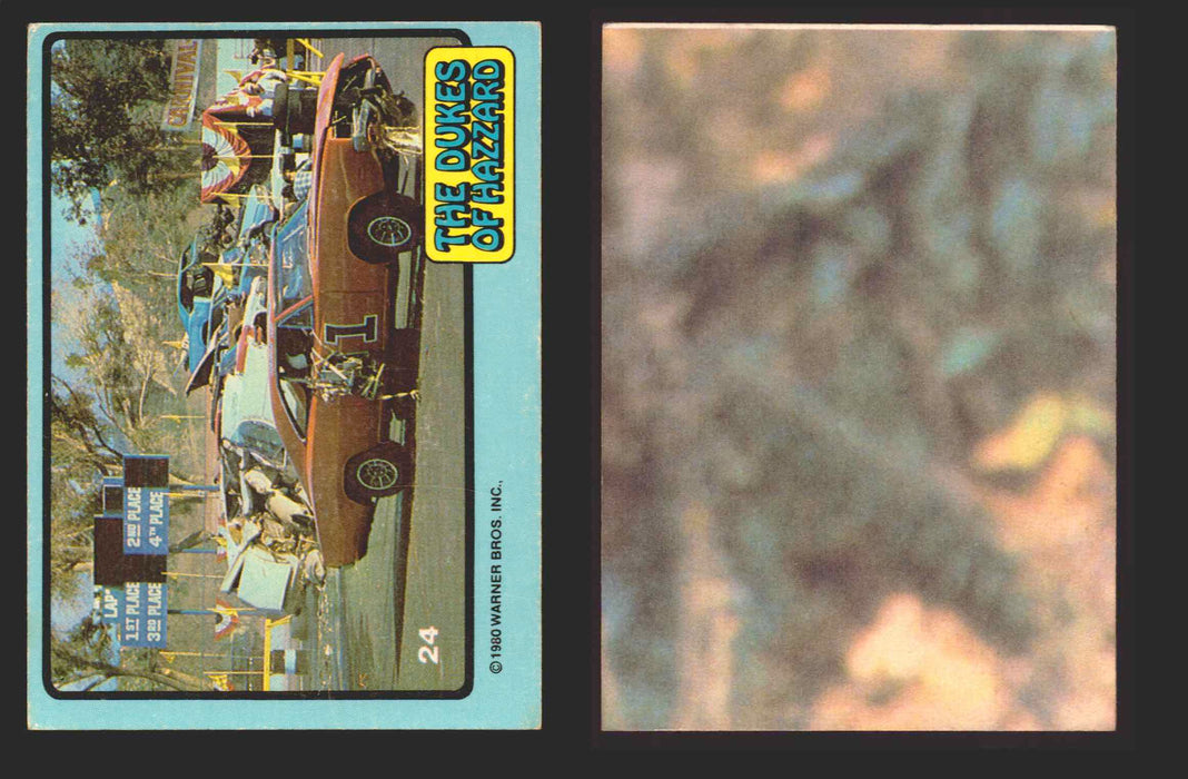 1980 Dukes of Hazzard Vintage Trading Cards You Pick Singles #1-#66 Donruss 24   A Wrecked General Lee  - TvMovieCards.com