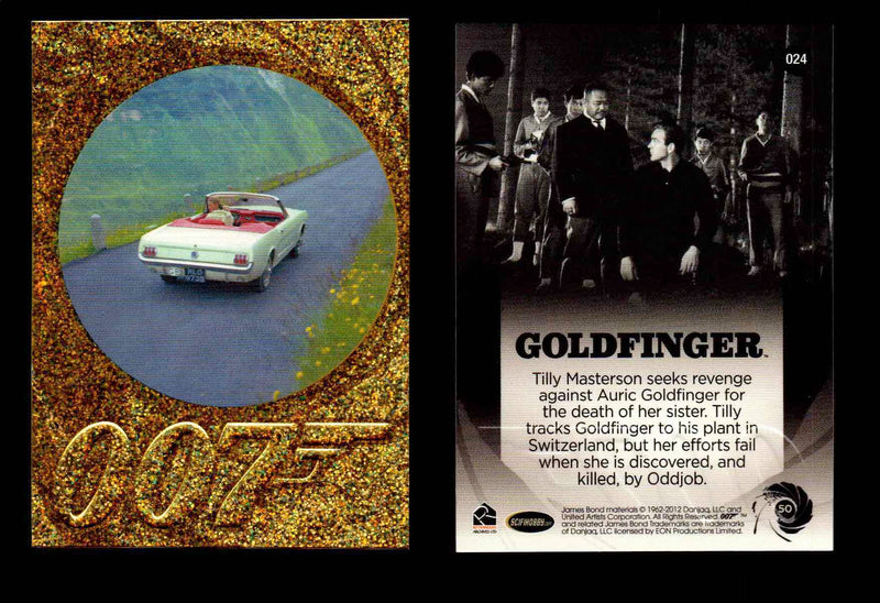 James Bond 50th Anniversary Series Two Gold Parallel Chase Card Singles #2-198 #24  - TvMovieCards.com