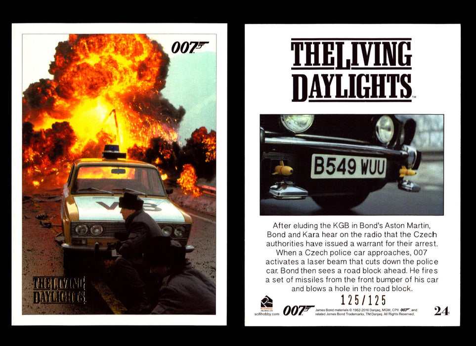 James Bond Archives The Living Daylights Gold Parallel Card You Pick Single 1-55 #24  - TvMovieCards.com