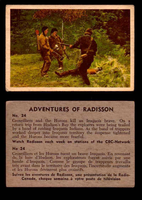 1957 Adventures of Radisson (Tomahawk) TV Vintage Card You Pick Singles #1-50 #24  - TvMovieCards.com