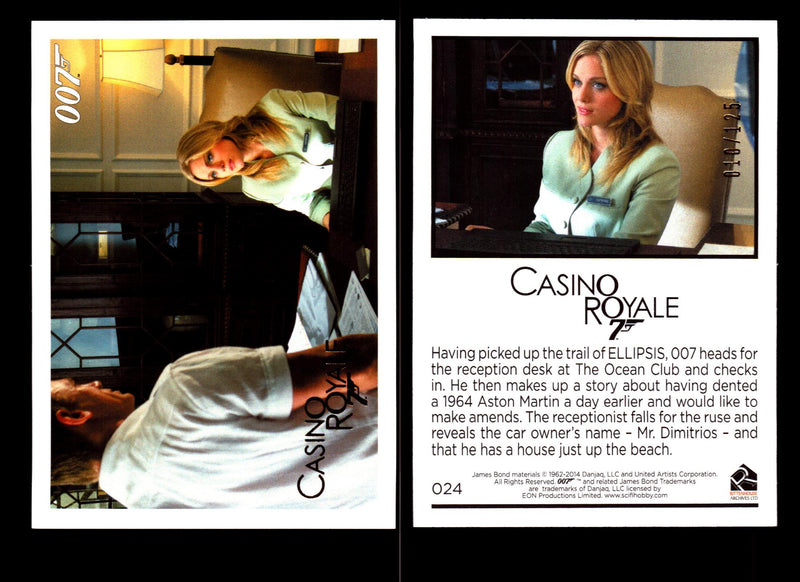 James Bond Archives 2014 Casino Royal Gold Parallel Card You Pick Number #24  - TvMovieCards.com