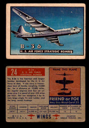 1952 Wings Topps TCG Vintage Trading Cards You Pick Singles #1-100 #24  - TvMovieCards.com
