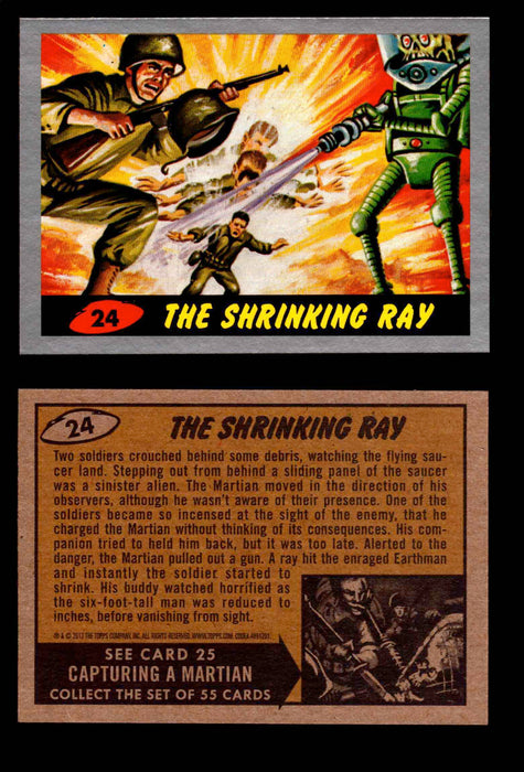 2012 Mars Attacks Silver Parallel You Pick Single Trading Card #1-55 Topps #24  - TvMovieCards.com