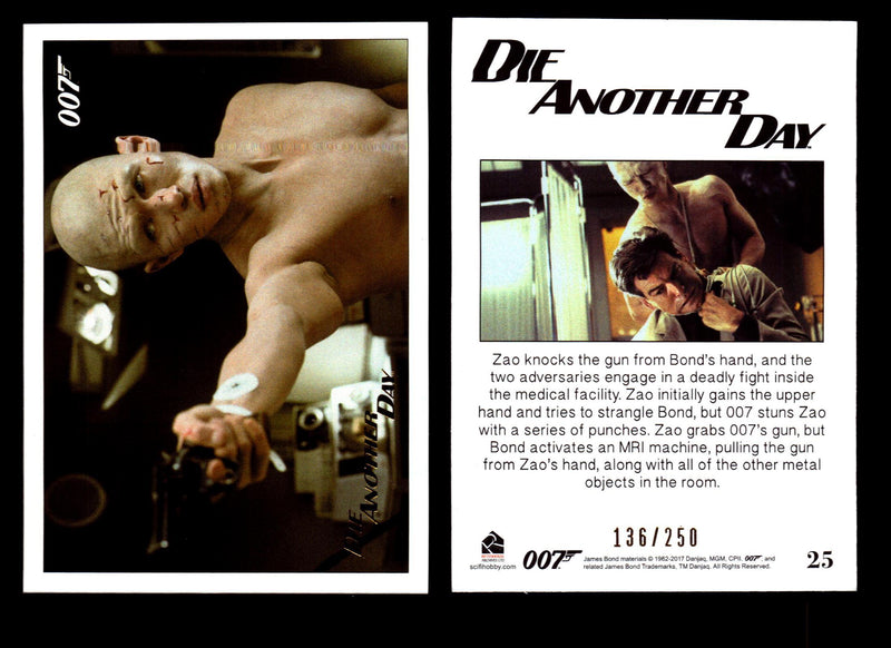 James Bond Archives 2017 Final Edition Die Another Day Gold Parallel Card Single #25  - TvMovieCards.com
