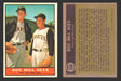 1961 Topps Baseball Trading Card You Pick Singles #200-#299 VG/EX #	250 Buc Hill Aces - Vern Law / Roy Face  - TvMovieCards.com