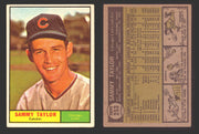 1961 Topps Baseball Trading Card You Pick Singles #200-#299 VG/EX #	253 Sammy Taylor - Chicago Cubs  - TvMovieCards.com