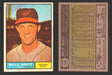 1961 Topps Baseball Trading Card You Pick Singles #200-#299 VG/EX #	256 Billy Hoeft - Baltimore Orioles  - TvMovieCards.com