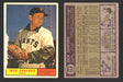1961 Topps Baseball Trading Card You Pick Singles #200-#299 VG/EX #	258 Jack Sanford - San Francisco Giants  (creased)  - TvMovieCards.com