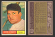 1961 Topps Baseball Trading Card You Pick Singles #200-#299 VG/EX #	259 John Schaive - Washington Senators RC  - TvMovieCards.com