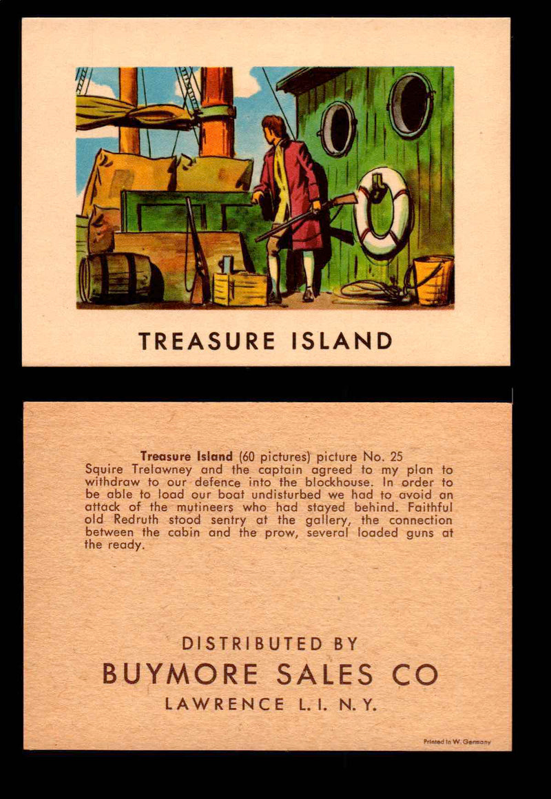 Treasure Island Buymore Sales 1960 Vintage Trading Cards You Pick Singles   - TvMovieCards.com