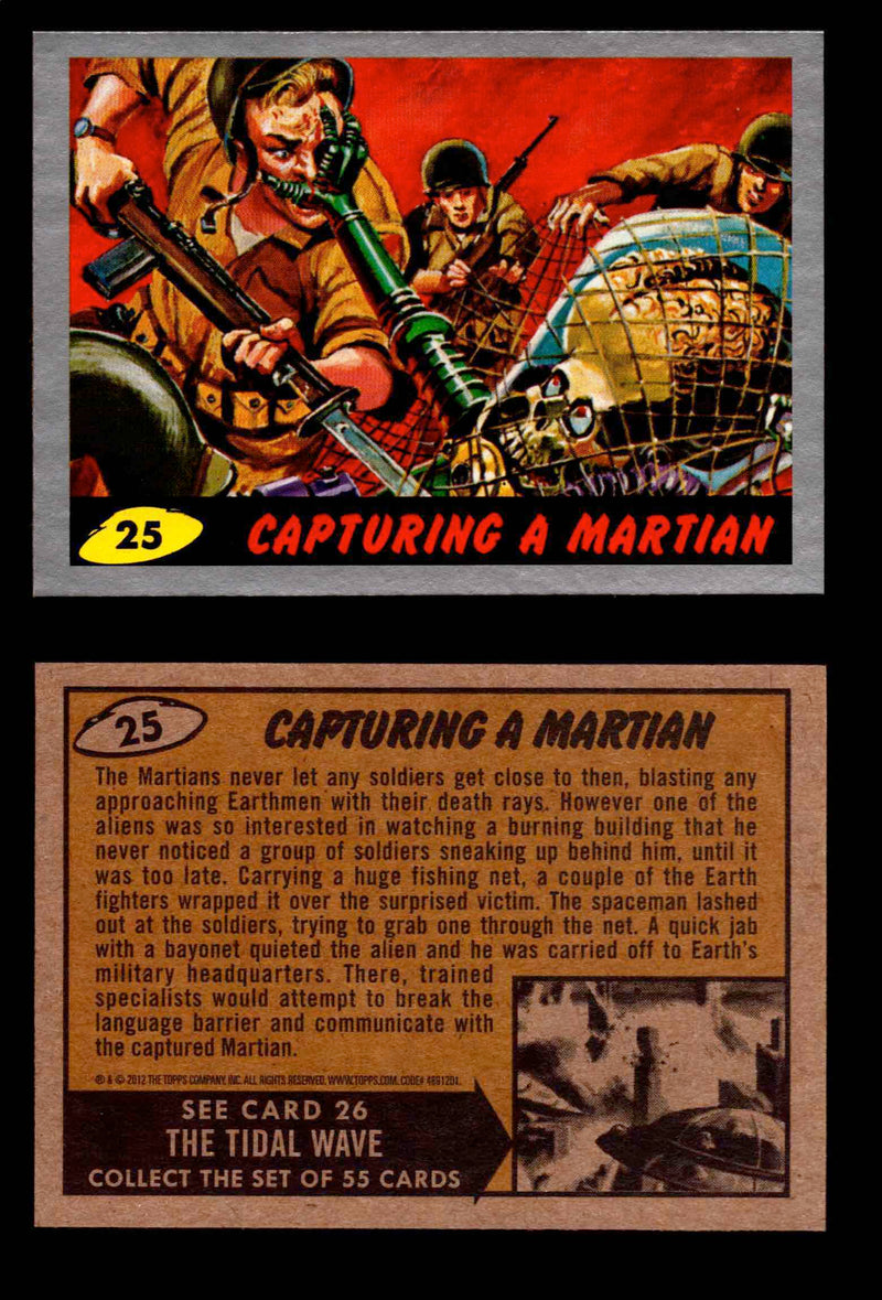 2012 Mars Attacks Silver Parallel You Pick Single Trading Card #1-55 Topps #25  - TvMovieCards.com