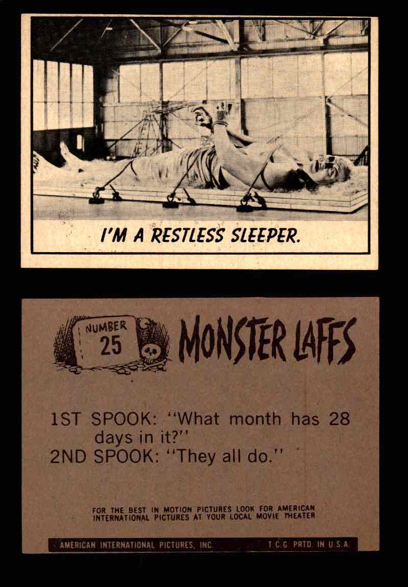 Monster Laffs 1966 Topps Vintage Trading Card You Pick Singles #1-66 #25  - TvMovieCards.com