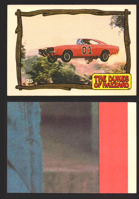 1983 Dukes of Hazzard Vintage Trading Cards You Pick Singles #1-#44 Donruss 25   General Lee flying through the air  - TvMovieCards.com