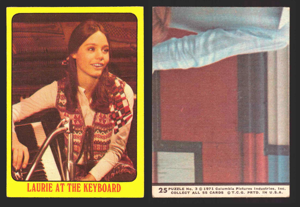 1971 The Partridge Family Series 1 Yellow You Pick Single Cards #1-55 Topps USA 25   Laurie at the Keyboard  - TvMovieCards.com