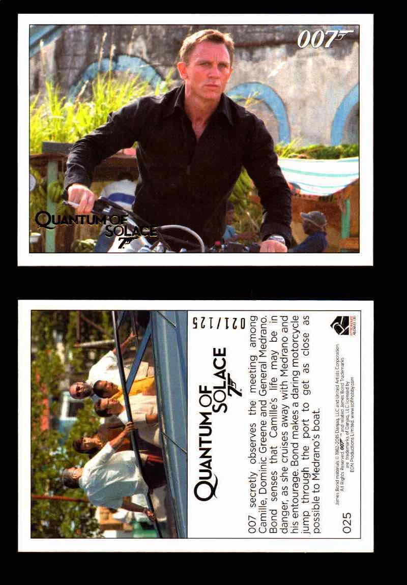 James Bond Archives Quantum of Solace Gold Parallel You Pick Single Cards #1-90 #25  - TvMovieCards.com