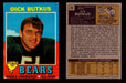 1971 Topps Football Trading Card You Pick Singles #1-#263 G/VG/EX #	25	Dick Butkus (HOF)  - TvMovieCards.com