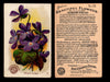 Beautiful Flowers New Series You Pick Singles Card #1-#60 Arm & Hammer 1888 J16 #25 Wood Violets  - TvMovieCards.com
