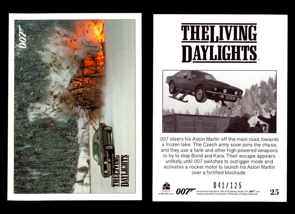 James Bond Archives The Living Daylights Gold Parallel Card You Pick Single 1-55 #25  - TvMovieCards.com