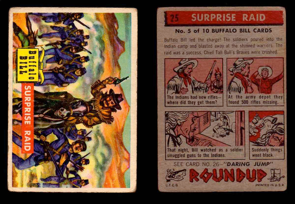 1956 Western Roundup Topps Vintage Trading Cards You Pick Singles #1-80 #25  - TvMovieCards.com