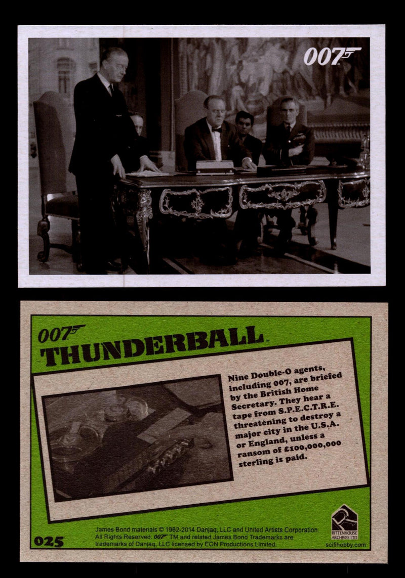 James Bond Archives 2014 Thunderball Throwback You Pick Single Card #1-99 #25  - TvMovieCards.com