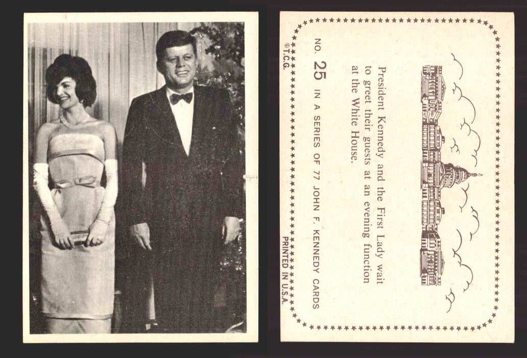 1964 The Story of John F. Kennedy JFK Topps Trading Card You Pick Singles #1-77 #25  - TvMovieCards.com