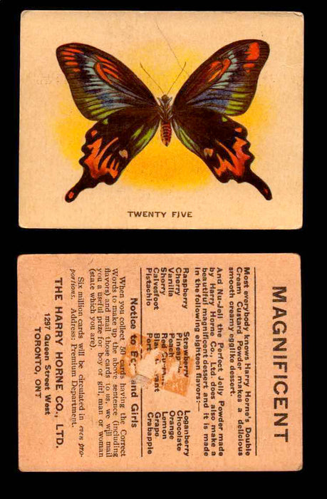 1925 Harry Horne Butterflies FC2 Vintage Trading Cards You Pick Singles #1-50 #25  - TvMovieCards.com