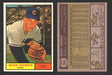 1961 Topps Baseball Trading Card You Pick Singles #200-#299 VG/EX #	264 Glen Hobbie - Chicago Cubs  - TvMovieCards.com