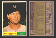 1961 Topps Baseball Trading Card You Pick Singles #200-#299 VG/EX #	268 Ike DeLock - Boston Red Sox  - TvMovieCards.com