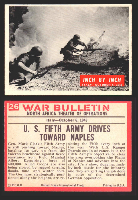 1965 War Bulletin Philadelphia Gum Vintage Trading Cards You Pick Singles #1-88 26   Inch By Inch  - TvMovieCards.com