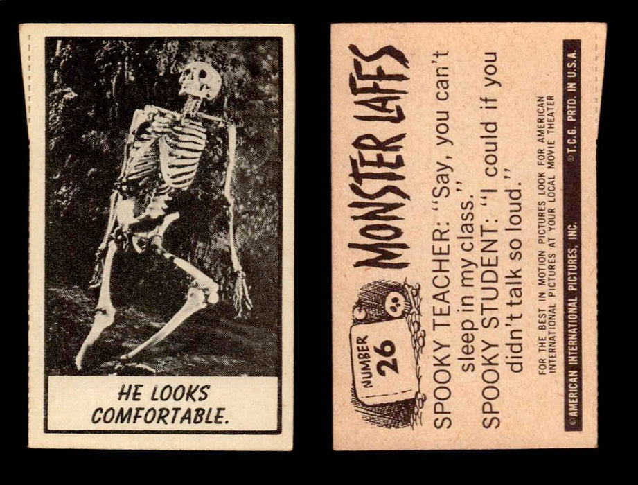 1966 Monster Laffs Midgee Vintage Trading Card You Pick Singles #1-108 Horror #26  - TvMovieCards.com