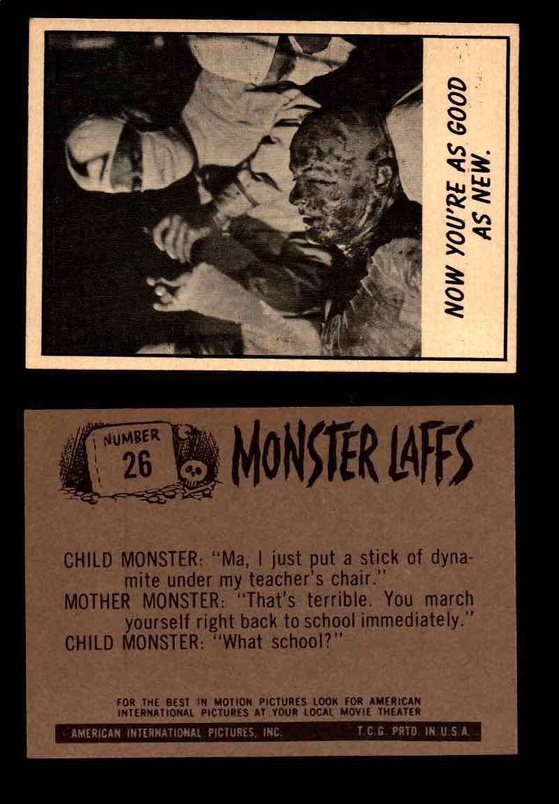 Monster Laffs 1966 Topps Vintage Trading Card You Pick Singles #1-66 #26  - TvMovieCards.com