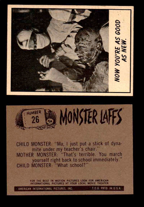 Monster Laffs 1966 Topps Vintage Trading Card You Pick Singles #1-66 #26  - TvMovieCards.com
