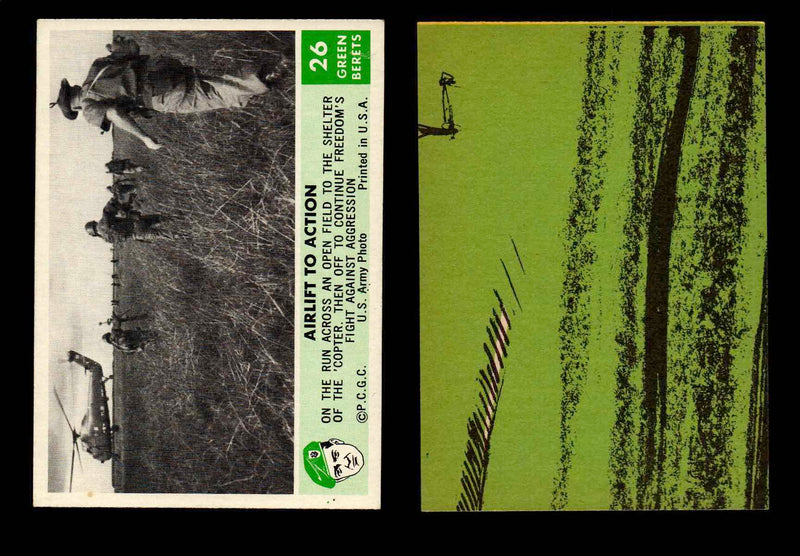 1966 Green Berets PCGC Vintage Gum Trading Card You Pick Singles #1-66 #26  - TvMovieCards.com