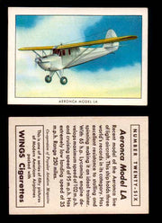 1940 Modern American Airplanes Series 1 Vintage Trading Cards Pick Singles #1-50 26 Aeronca Model LA  - TvMovieCards.com