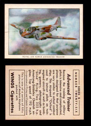 1941 Modern American Airplanes Series B Vintage Trading Cards Pick Singles #1-50 26	 	Royal Air Force Advanced Trainer  - TvMovieCards.com