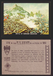 1961 The U.S. Army in Action 1776-1953 Trading Cards You Pick Singles #1-64 26   Battle of Kenesaw Mountain  - TvMovieCards.com