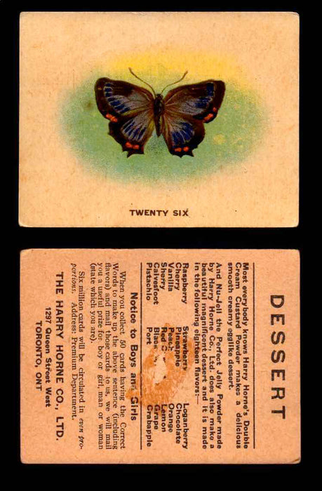 1925 Harry Horne Butterflies FC2 Vintage Trading Cards You Pick Singles #1-50 #26  - TvMovieCards.com
