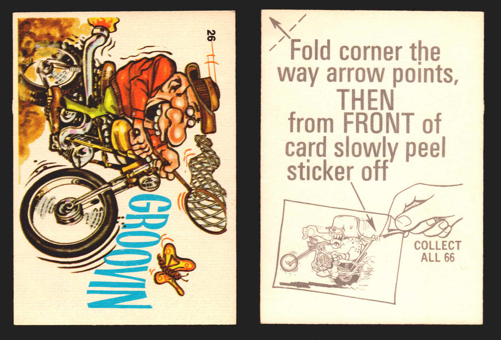 1972 Silly Cycles Donruss Vintage Trading Cards #1-66 You Pick Singles #26 Groovin  - TvMovieCards.com