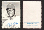 1969 Topps Baseball Deckle Edge Trading Card You Pick Singles #1-#33 VG/EX 26 Dick Allen - Philadelphia Phillies  - TvMovieCards.com