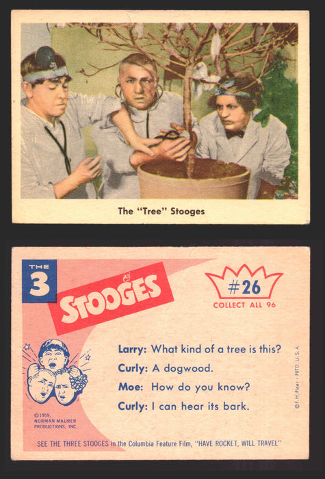 1959 Three 3 Stooges Fleer Vintage Trading Cards You Pick Singles #1-96 #26  - TvMovieCards.com