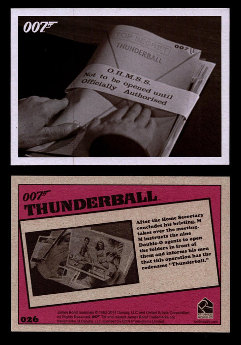 James Bond Archives 2014 Thunderball Throwback You Pick Single Card #1-99 #26  - TvMovieCards.com