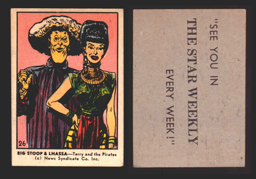 1951 Color Comic Cards Vintage Trading Cards You Pick Singles #1-#39 Parkhurst #	26  - TvMovieCards.com