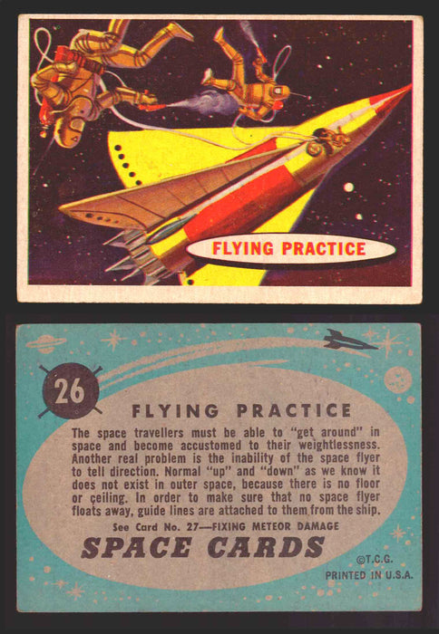1957 Space Cards Topps Vintage Trading Cards #1-88 You Pick Singles 26   Flying Practice  - TvMovieCards.com